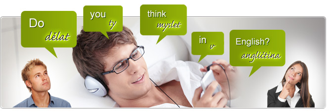 Postavy s anglickými dialogy